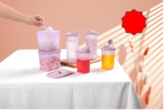 Köögikomplekt – Vedelikukindlate kaantega mahutite komplekt (6)